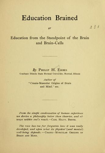 Cover for Education brained