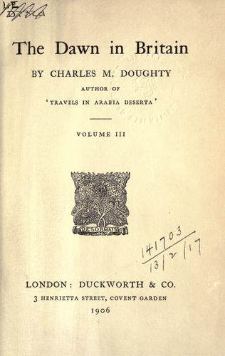 Cover for dawn in Britain