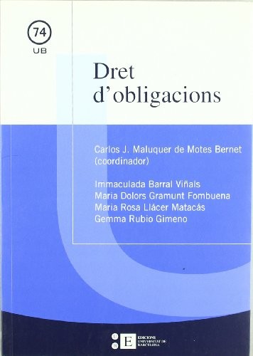 Cover for Dret d'obligacions