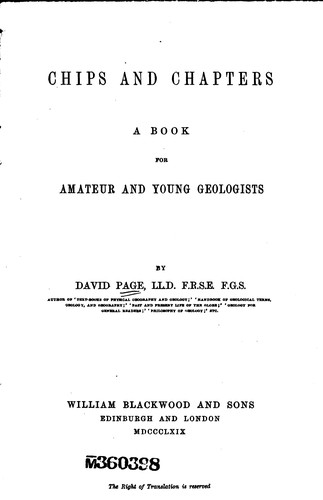 Cover for Chips and chapters