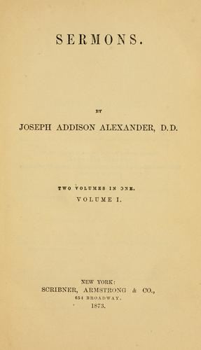 Cover for Sermons