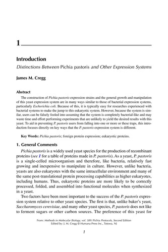 Cover for Pichia protocols