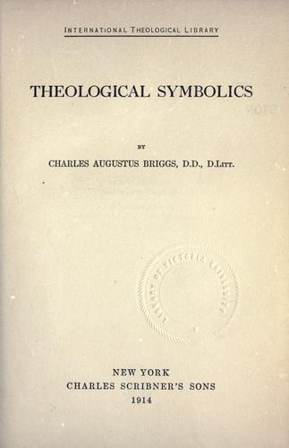 Cover for Theological symbolics