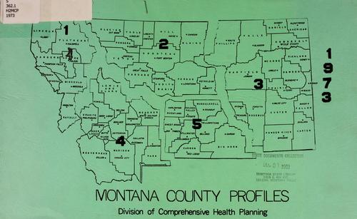 Cover for Montana county profiles.