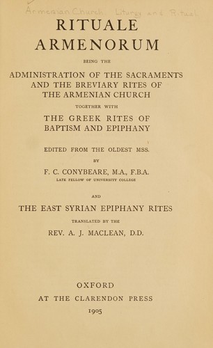 Cover for Rituale Armenorum