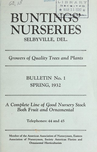 Cover for Bulletin