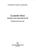 Cover for Le parole veloci