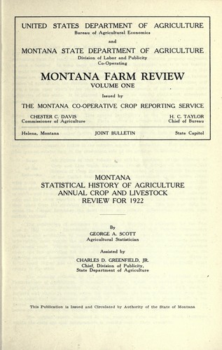 Cover for Montana farm review