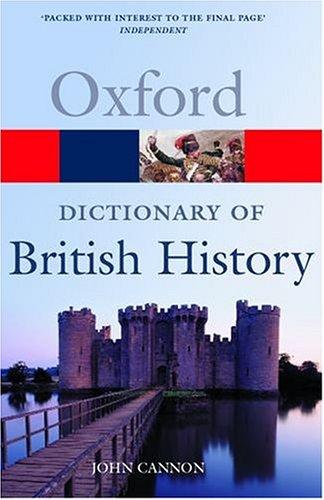 Cover for A dictionary of British history