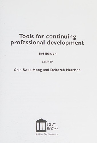 Cover for Tools for continuing professional development