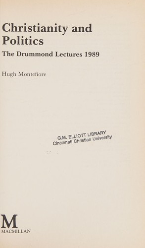 Cover for Christianity and Politics