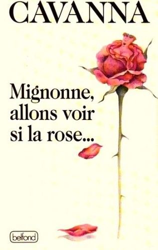 Cover for Mignonne, allons voir si la rose--