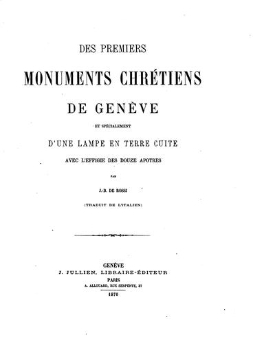 Cover for Mémoires et documents