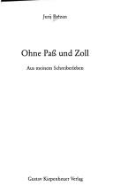 Cover for Ohne Pass und Zoll