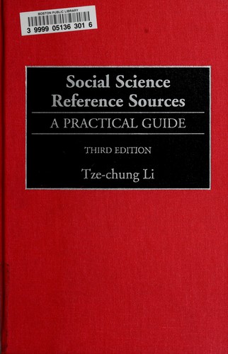 Cover for Social science reference sources
