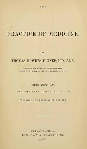 Cover for The practice of medicine