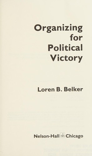 Cover for Organizing for political victory