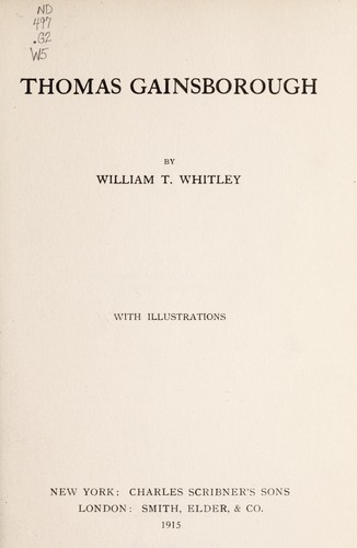 Cover for Thomas Gainsborough