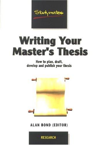 Cover for Writing Your Master's Thesis (Studymates)