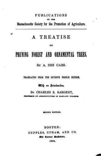 Cover for A Treatise on Pruning Forest and Ornamental Trees