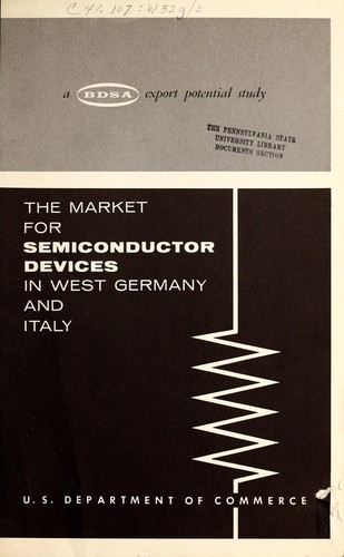 Cover for The market for semiconductor devices in West Germany and Italy.
