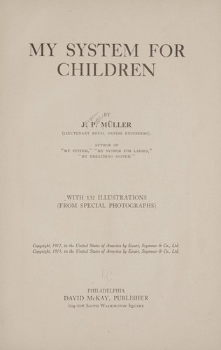 Cover for My system for children