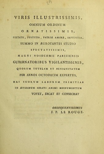 Cover for Dissertatio anatomico-chirurgica de perfecta inguinalis herniae simplicis curatione