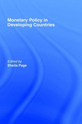 Cover for Monetary policy in developing countries
