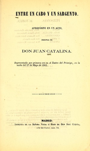 Cover for Entre un cabo y un sargento