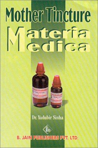 Cover for Mother Tincture Materia Medica
