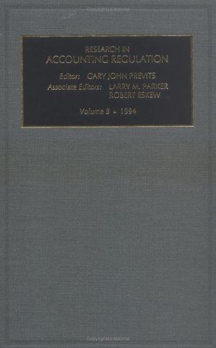 Cover for Research in Accounting Regulation