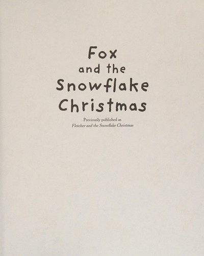 Cover for Fox and the snowflake Christmas