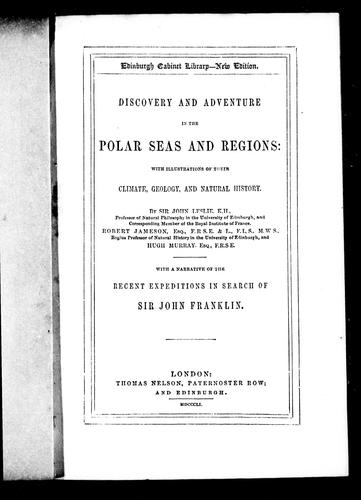 Cover for Discovery and adventure in the polar seas and regions