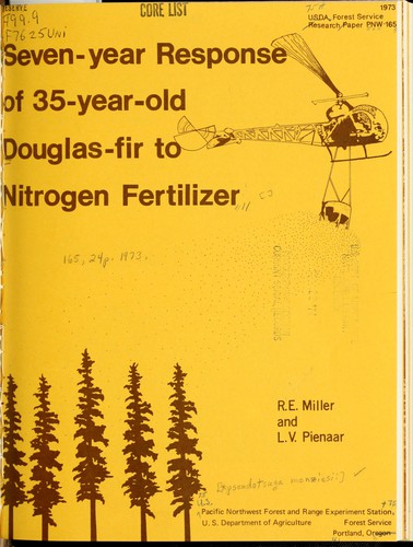 Cover for Seven-year response of 35-year-old Douglas-fir to nitrogen fertilizer