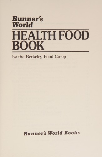 Cover for Runner's world health food book