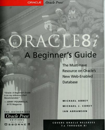 Cover for Oracle8i