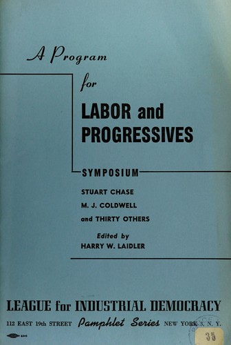 Cover for A program for labor and progressives
