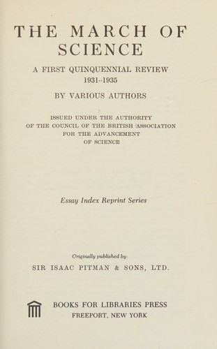 Cover for The march of science