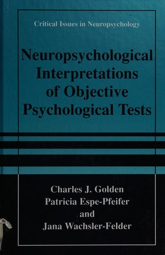 Cover for Neuropsychological interpretation of objective psychological tests