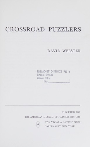 Cover for Crossroad puzzlers.