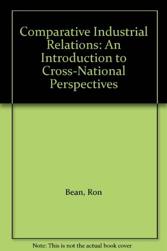 Cover for Comparative industrial relations