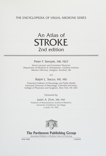 Cover for An atlas of stroke