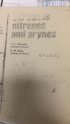 Cover for Carbenes, nitrenes and arynes