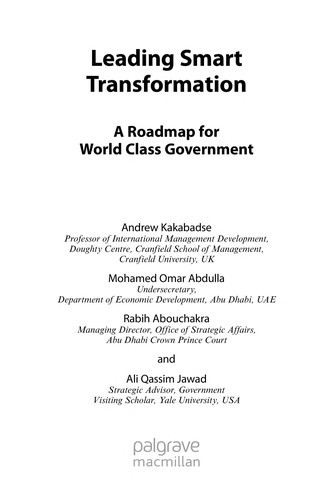 Cover for Leading smart transformation