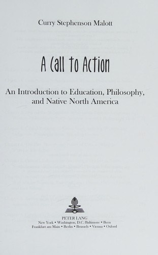 Cover for A call to action
