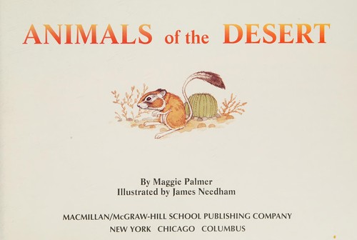 Cover for Animals of the desert