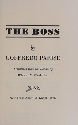 Cover for The boss.