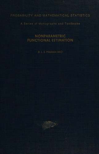 Cover for Nonparametric functional estimation