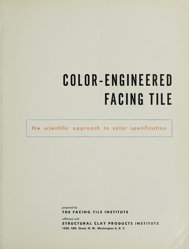 Cover for Color-engineered facing tile