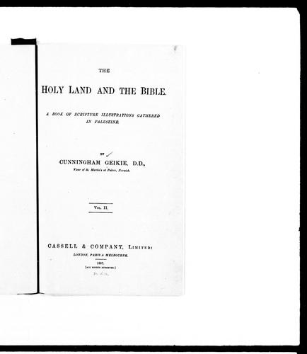 Cover for The Holy Land and the Bible